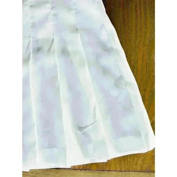Vintage 90’s NIKE White Pleated Tennis Skirt Women’s Large - Picture 6 of 10